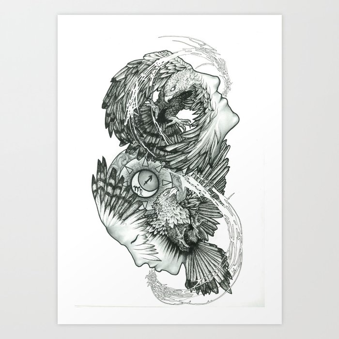 Hawks Art Print
