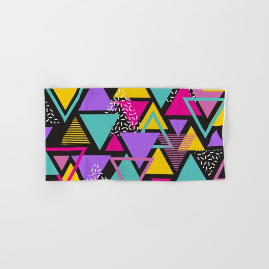 Memphis Triangles Hand & Bath Towel