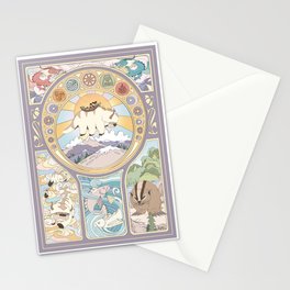 Team Avatar and Elements Stationery Card