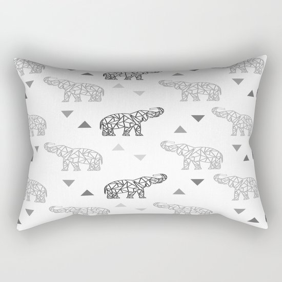 Elephant Pattern Rectangular Pillow