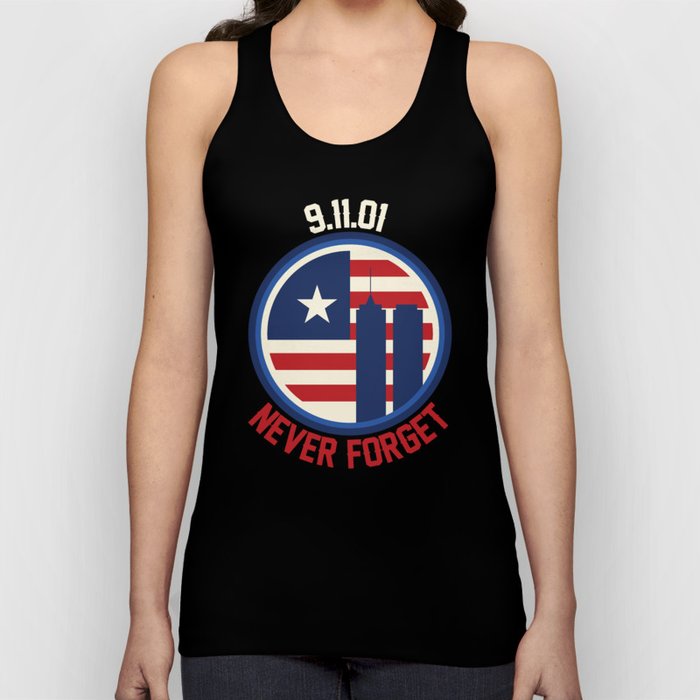 Patriot Day Never Forget 911 Anniversary Tank Top