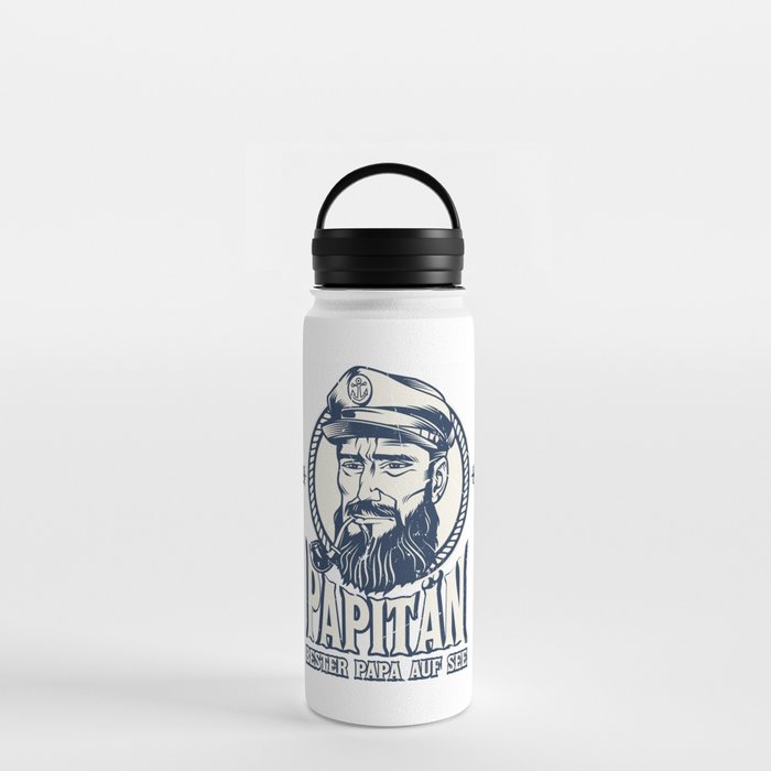 Papitän Captain Papa German Water Bottle