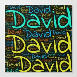 David Canvas Print