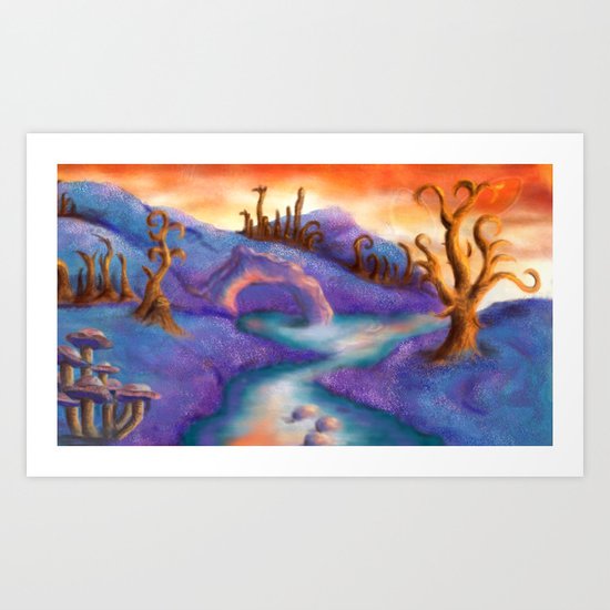 Fantasy Landscape Art Print