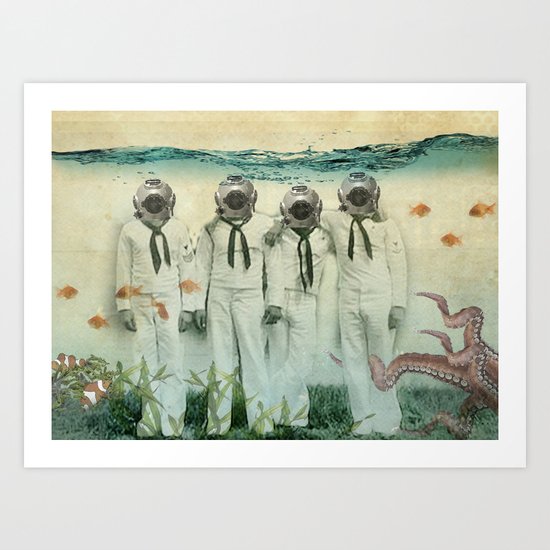 octopuses garden Art Print