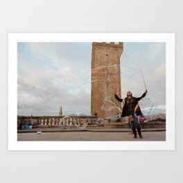 Bubbles in Florence Art Print