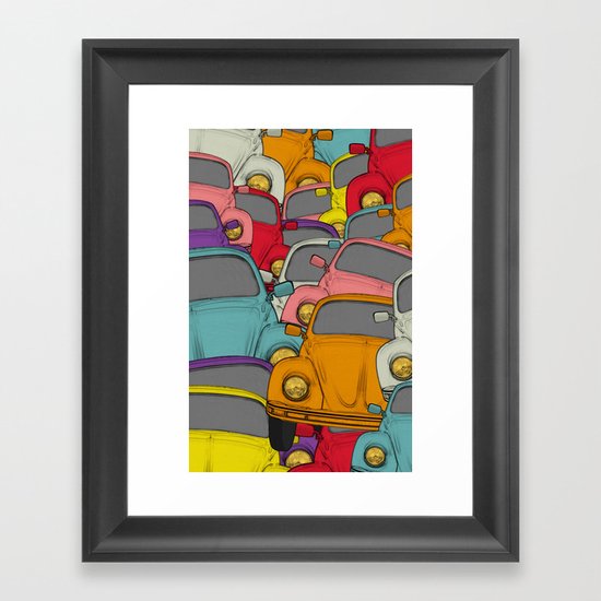 classic beetle Framed Art Print