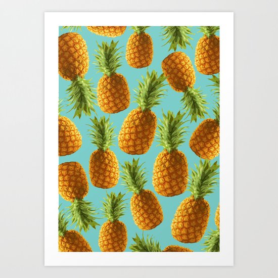 pineapple pattern Art Print