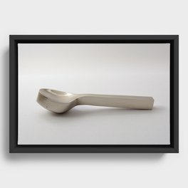 The thick spoon Framed Canvas