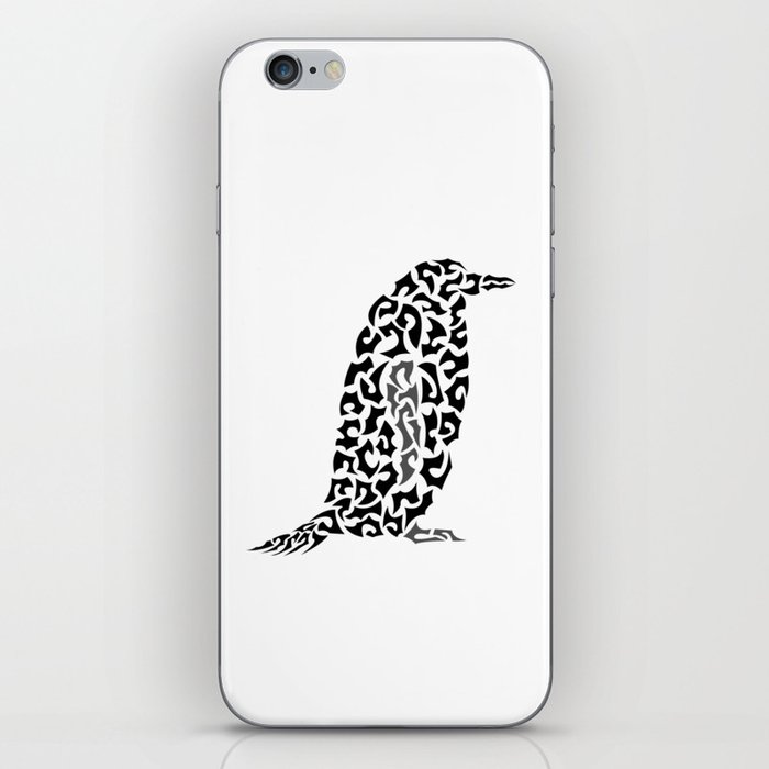 Penguin in shapes iPhone Skin