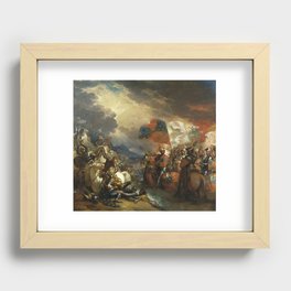  Edward III Crossing the Somme, by Benjamin West Recessed Framed Print