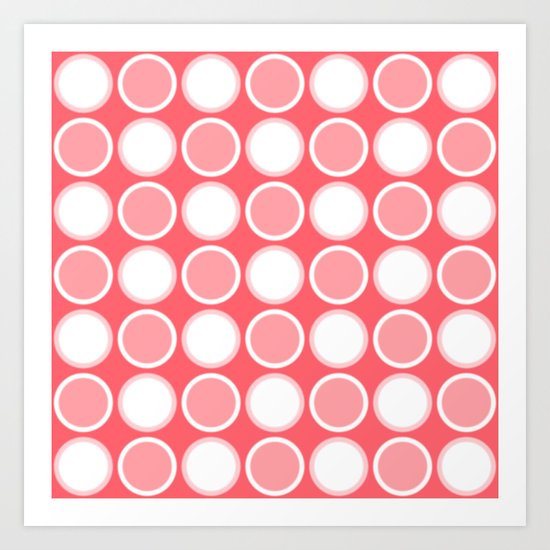 Circle Coral Art Print