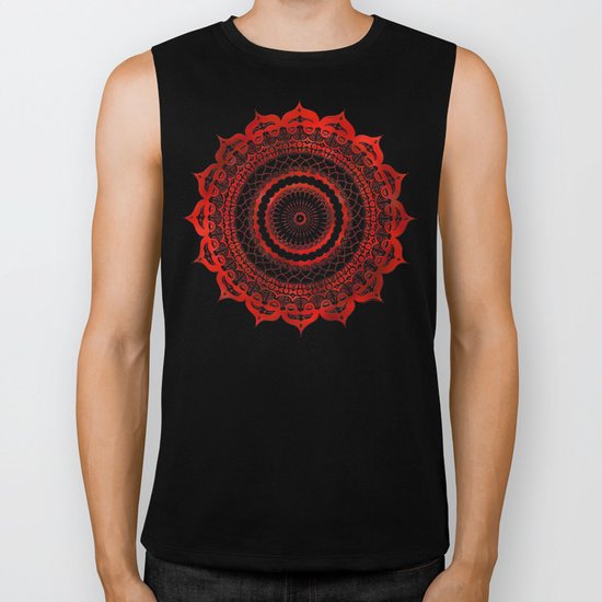 omulyána red gallery mandala Biker Tank
