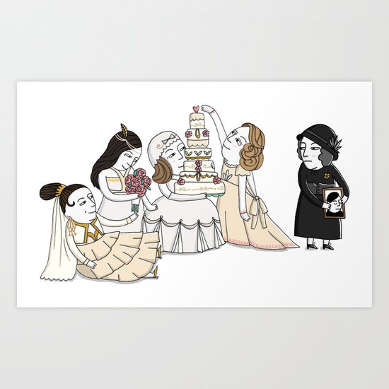 Four Weddings and a Funeral Art Print