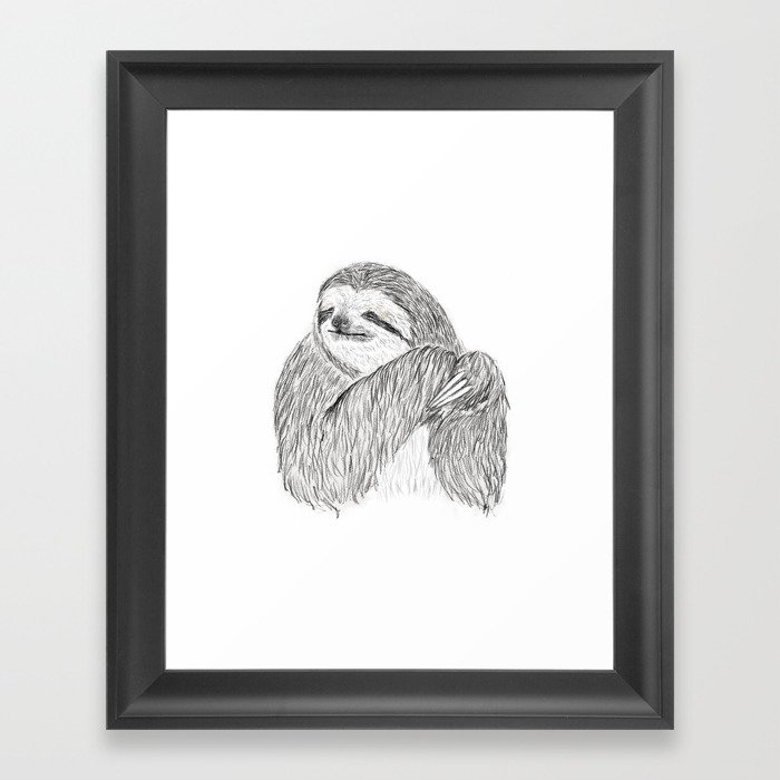 sloth Framed Art Print
