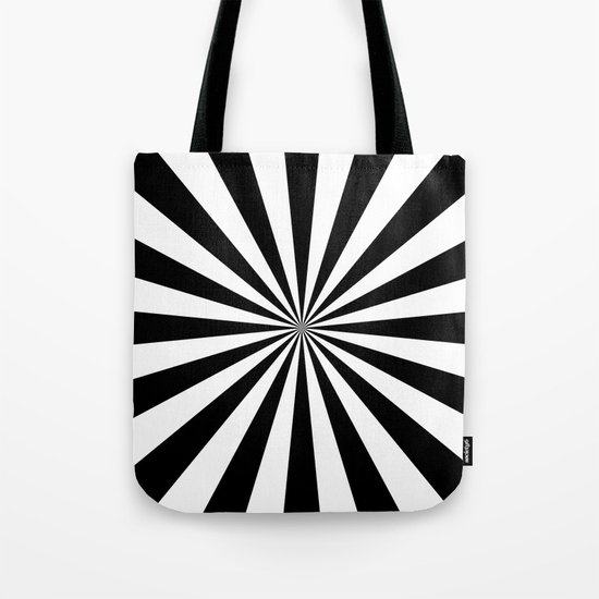 Starburst (Black/White) Tote Bag