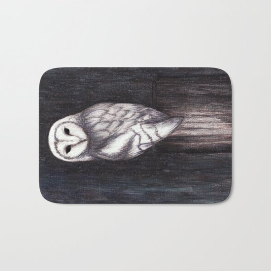 Snowy Owl Bath Mat