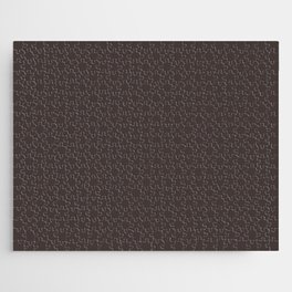 Dark Gray Brown Solid Color Pantone Mulch 19-0910 TCX Shades of Black Hues Jigsaw Puzzle