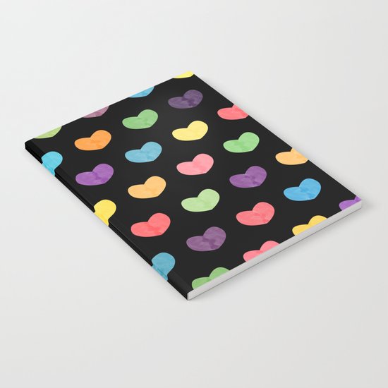 Colorful hearts II Notebook