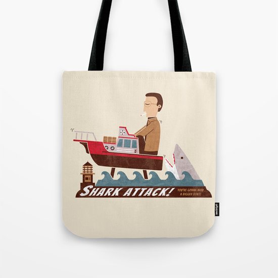 Shark Attack Tote Bag