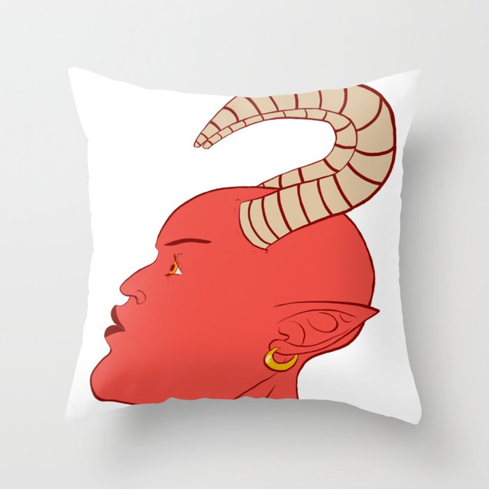 Beautifully Demonic Throw Pillow