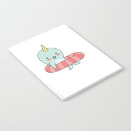 Narwhal Cute Whale Ocean Unicorn Summer Narwhals Notebook