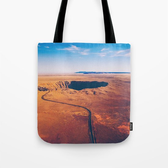 Crater vulcano Tote Bag