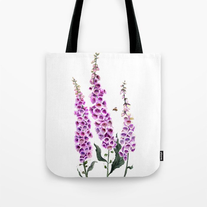 Foxgloves. Witch herbs.  Tote Bag
