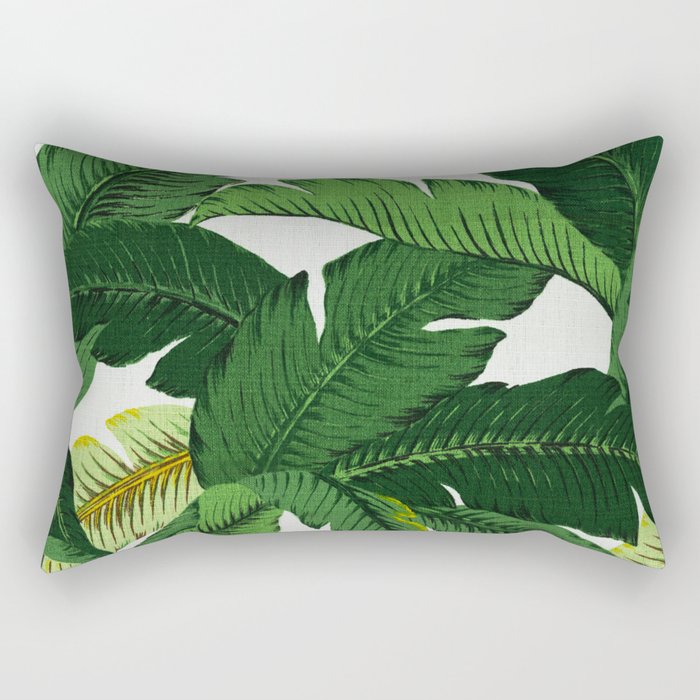 banana leaf palms Rectangular Pillow