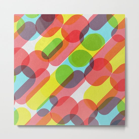 Bubble Burst Pattern Metal Print