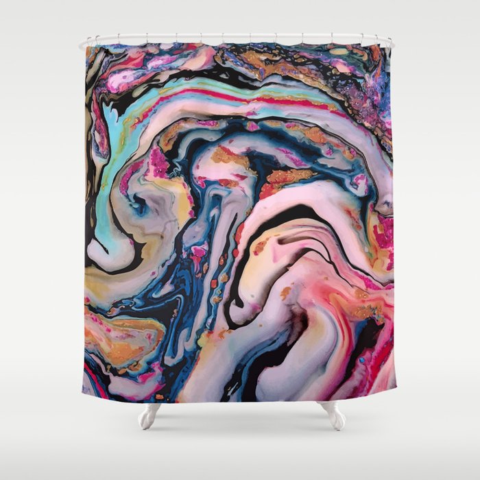 Colorful Fantasy Abstraction Shower Curtain
