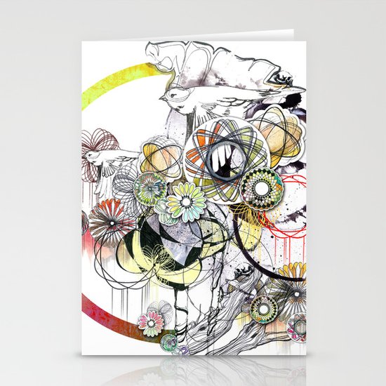 bouquet 3 Stationery Cards