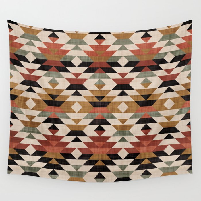 Southwestern Boho Prints Wall Tapestry