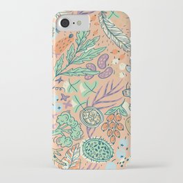 Ornate Plants And Flowers Pattern iPhone Case