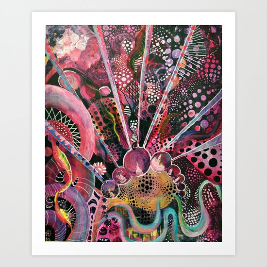 The Evolution of Mars Art Print