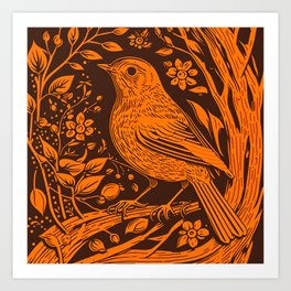 Cutout bird II Art Print