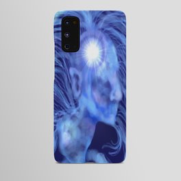 Blue Dream Lady Silhouette Android Case
