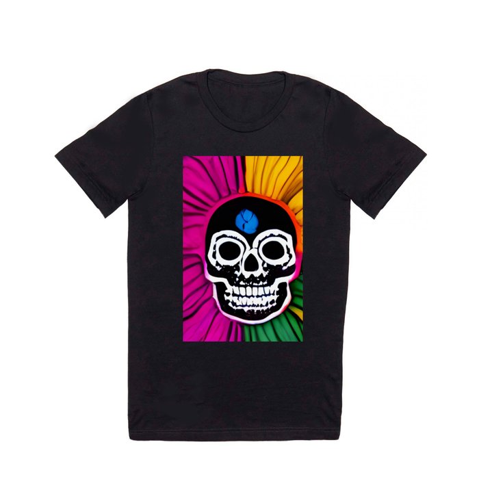 skull flower T Shirt