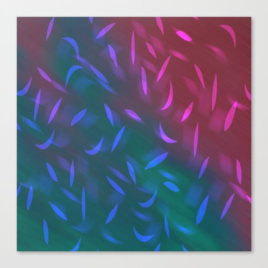 Abstract red green pattern Canvas Print