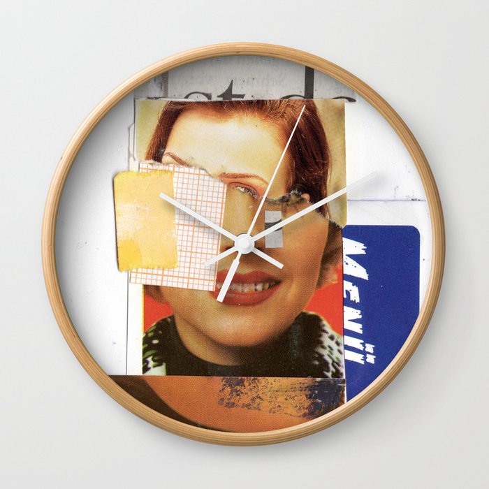 Her private portrait disaster Wall Clock