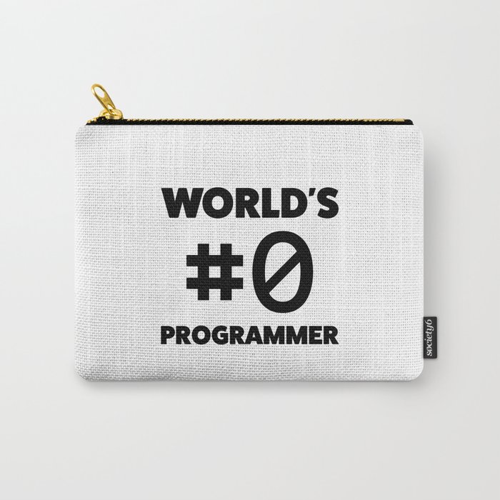 World's #0 programmer Carry-All Pouch
