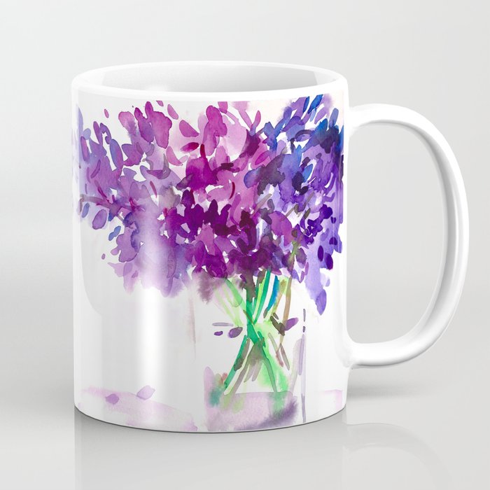 Purple Floral No. 2198 Coffee Mug