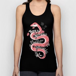 There is nothing as eloquent as a rattlesnake's tail, inspirational quote Tank Top | Wisdom, Hand Lettering, Snake, Nativeamerican, Inspirational, Drawing, Curated, Eloquent, Wise, Flowers 