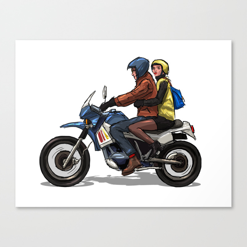 bike with man