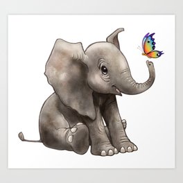 Elephant Baby Art Prints to Match Any Home's Decor | Society6