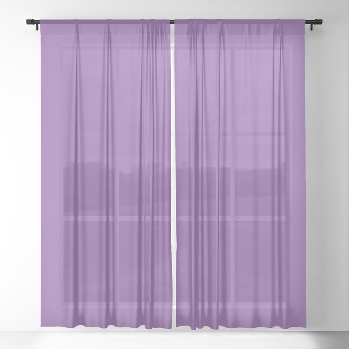 Vicious Violet Sheer Curtain