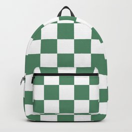 Pastel Green checkerboard pattern Backpack