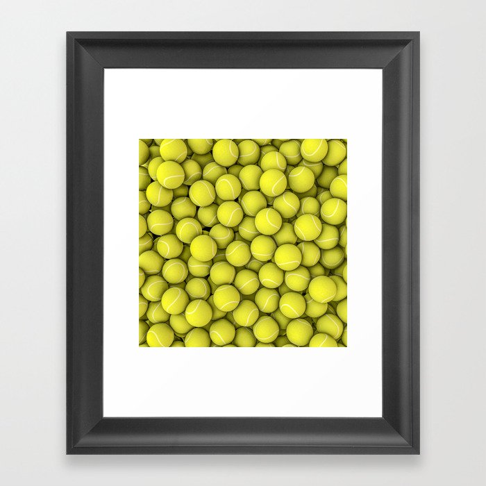 Tennis balls Framed Art Print