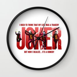 The Joker Tragedy Wall Clock