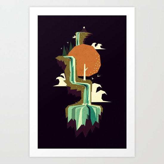 Waterfall dream Art Print